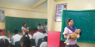 Teacher From Samar Went Viral After Taking Care Of Her Student’s Baby During A Test