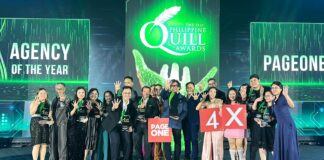 PAGEONE Group Clinches 4th Consecutive Agency Of The Year Title At The Quill Awards